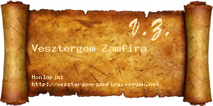Vesztergom Zamfira névjegykártya